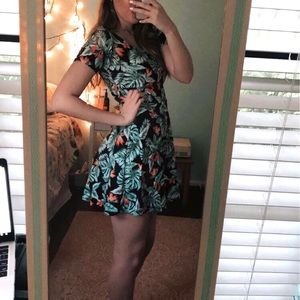 tropical forever 21 dress